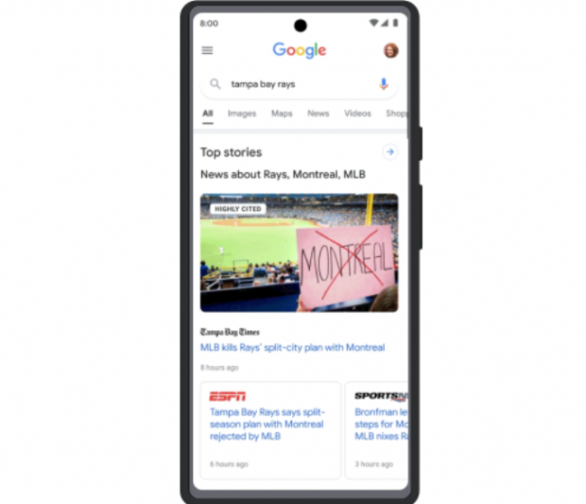 Google’dan yeni özellik: “En çok alıntı yapılan haber”